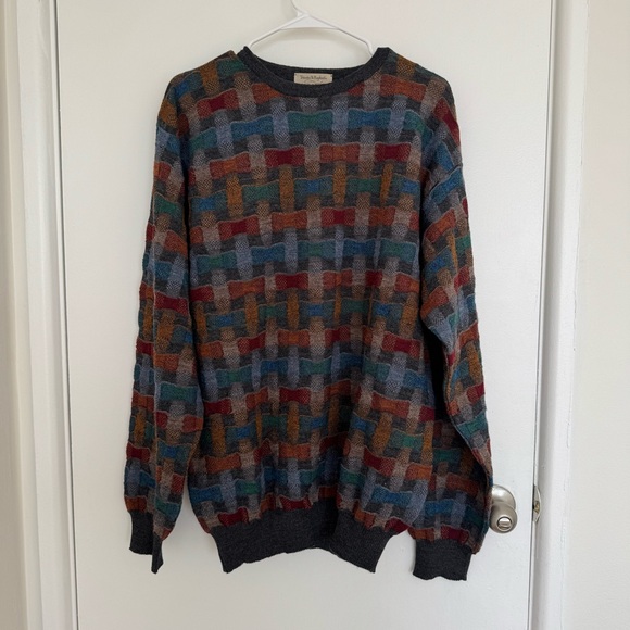 Vintage Other - Vintage Coogi Style Ed Bassmaster Pure Marino Wool Sweater Size LT